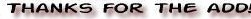 Thanks for the Add Myspace Comments