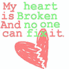 Broken Heart Myspace Comments